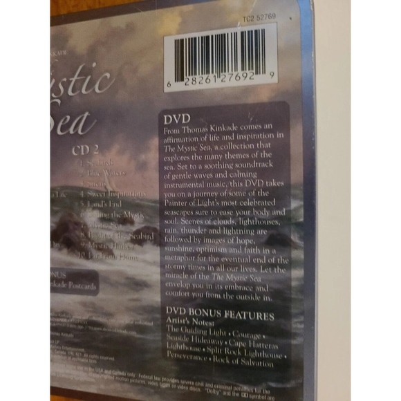 Thomas Kinkade CD DVD Set Mystic Sea Gift Tin Postcards - Picture 4 of 9